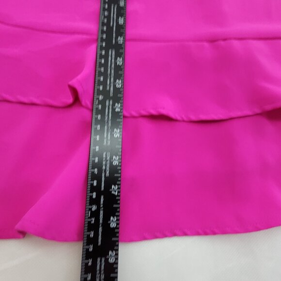 Skies are Blue Top Womens Plus 2X Pink Zacary ruffle style blouse Sleeveless - Picture 8 of 8